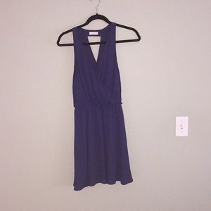 Lush Navy Blue chiffon dress